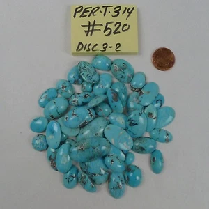 Persian Turquoise 100% Natural 48 Oval Cabochon 460 TCW - Picture 1 of 4