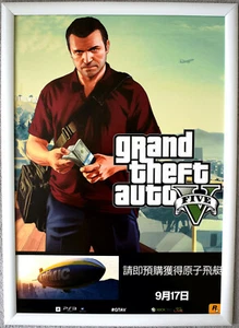 Grand Theft Auto V GTA 5 RARE PS3 XBOX 360 42cm x 59cm Promotional Poster #2 - Picture 1 of 1