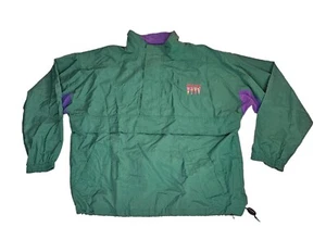Vintage 90s Chicago Anorak Winbreaker Jacket Gear For Sports Men's Large Green - Picture 1 of 14