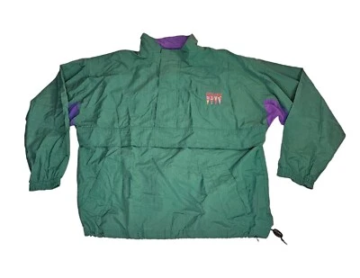 Vintage 90s Chicago Anorak Winbreaker Jacket Gear For Sports Men's Large Green - Image 1 of 4