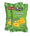 2 Plantain Chips 15 oz Bags Gluten Free Natural SAMAI Pacific Sea Salt