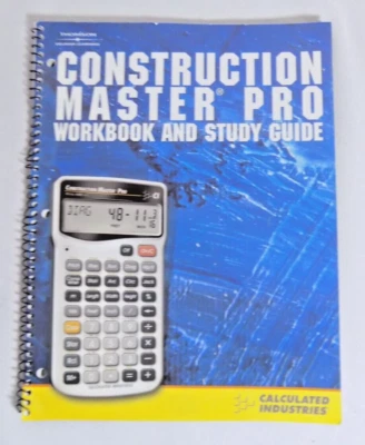Construction Master Pro : WORKBOOK AND STUDY GUIDE By Calculated Industries - Image 1 of 4