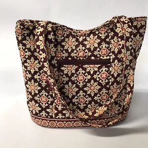 EUC *Retired Vera Bradley "Medallion" Maroon  Shoulderbag/Handbag Nice! - Picture 1 of 6