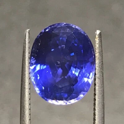 Blue Sapphire Natural 4.28 Carat Oval Genuine Loose Gemstone Fine Gem Ceylon - Image 1 of 4