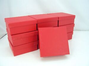 Lot of 10 Red Hard Kraft 5" Small Gift Box DIY for Gift Card Bracelet Jewelry