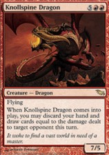 Shadowmoor Knollspine Dragon x1 Moderate Play, English Magic Mtg M:tG