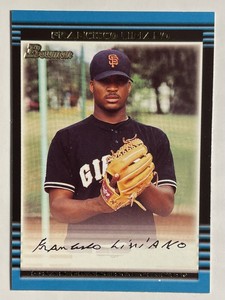 2002 Topps Bowman Rookie Card RC Francisco Liriano San Francisco Giants Twin 182