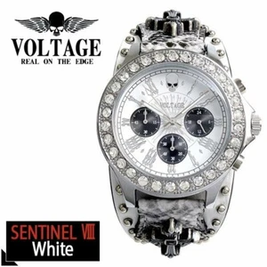 VOLTAGE Watch Skull Brand Sentinel 8 White Cross From Japan - Picture 1 of 4