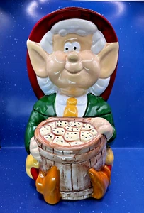 Vintage 80er Jahre Keebler Ernie der Elf Figur Keramik Keksdose Dose - Bild 1 von 21