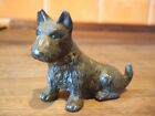 Small Metal Terrier Dog With Loop On Collar & Possibly Some Lettering To Base