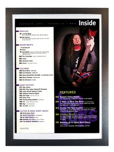 Dimebag Darrell Abbot of Pantera - Diamond Darrell - Framed Guitar Magazine Page - Picture 1 of 7