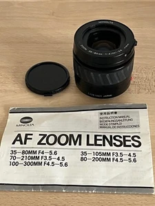 Minolta 35-80mm f/4-5.6 AF Wide Angle Zoom Macro Lens * Sony A-Mount Minolta Etc - Picture 1 of 11