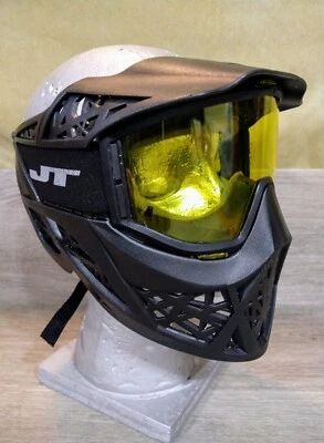 Máscara de paintball JT Prime protector facial con gafas tintadas amarillas - Excelente estado. Foto 1 de 4