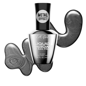 L.A. Girl Liquid Chrome Nail Polish, Gunmetal Gray GNL908 - Picture 1 of 1