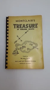 1959 Montclair's Treasure Of Personal Recipes Our Lady of Lourdes Church Cookboo - Picture 1 of 8