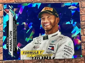 LEWIS HAMILTON 2020 TOPPS CHROME SAPPHIRE F1 AWARD WINNER #197 - Picture 1 of 2