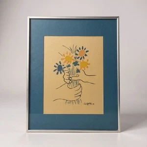 Pablo Picasso Bouquet of Peace Print 1958 – Framed Reproduction Artwork - Picture 1 of 5