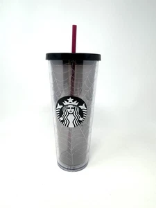 RARE 2019 Starbucks Glitter SPIDERWEB Tumbler Cup Limited Halloween 24oz Venti - Bild 1 von 12