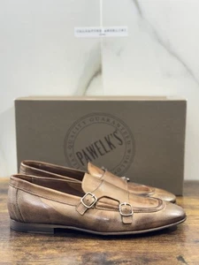 Pawelk’s Mocassino Uomo Pelle Cuoio Hand Made In Italy Washed 45 - Imagen 1 de 7