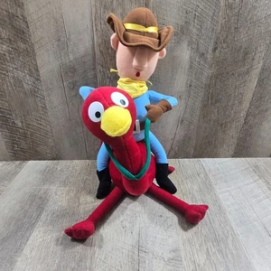 Stuffins CVS Cowboy Riding Ostrich Island of Misfit Toys Plush 1999 18”  - Foto 1 di 8