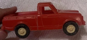 STROMBECKER KOOL KATS RED PLASTIC TOY PICKUP TRUCK c. 1970's VINTAGE 4" LONG - Picture 1 of 9