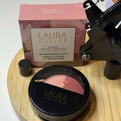 Laura Geller Baked Blush-n-Bronze Marbleized 2-in-1 - Rose Bronze 0.30oz/8.5g - Image 1 of 3