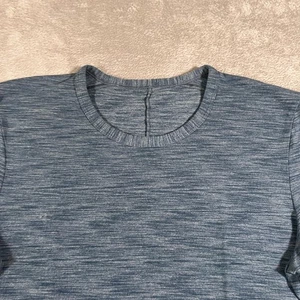Lululemon Pulse Slub Shirt Mens Large Blue Short Sleeve Crewneck Athletic Casual - Picture 1 of 7
