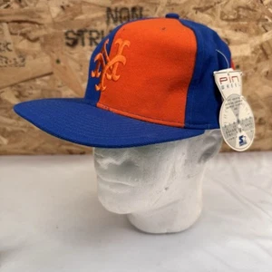 Vintage 90s Pinwheel Starter NY Mets SnapBack Very Rare! 100% Wool - Picture 1 of 6