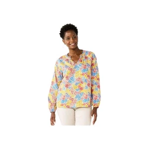 Blusa para mujer Croft And Barrow de algodón raglán talla XL - Imagen 1 de 8