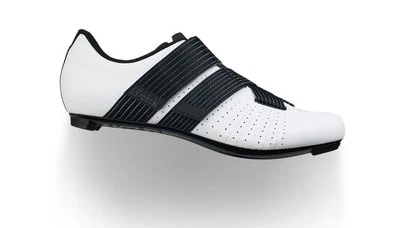 Zapatos de ciclismo de carretera Fizik Tempo Powerstrap R5 para hombre, blancos/negros, EE. UU. 13, UE 47 Foto 1 de 4