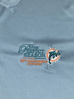 Camisa Polo Reebok Play Dry Prestige Sport 35 Aniversario Dolphins Temporada Perfecta 2XL Foto 1 de 4