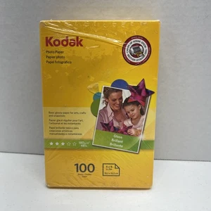 Kodak Photo Paper Gloss 100 Sheets 4X6" Instant Dry - Sealed - Picture 1 of 10