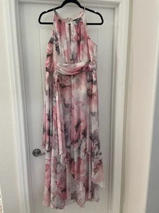 Floral Dress Size 16 Pink - Picture 1 of 9