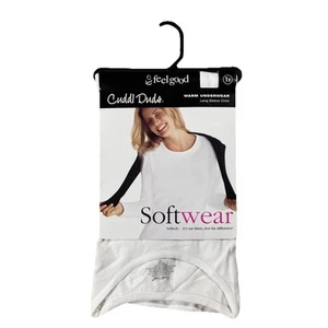 NWT Cuddl Duds Long Sleeve Crew Warm Underwear Top White Base Layer Women’s 1X - Picture 1 of 5