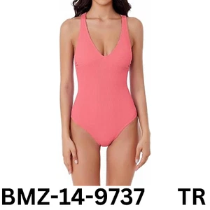BCA By Rebecca Virtue Women's Standard Madilynn Texture One Piece Swimsuit, M - Picture 1 of 6