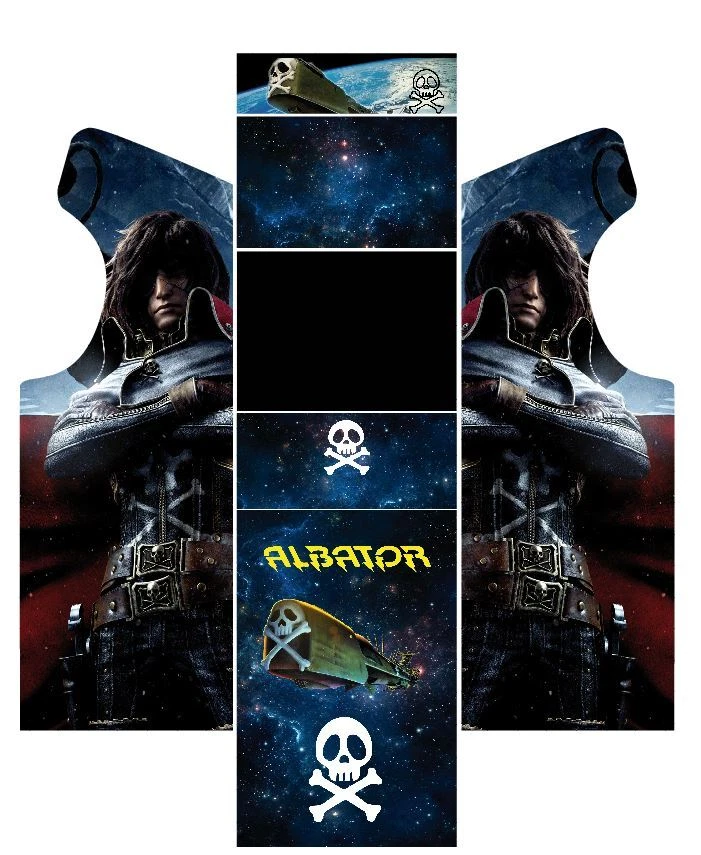 Stickers Borne Arcade (Mame ou Euro ou Personnalisé) - Albator - Photo 1/1