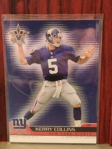 2001 Pacific Vanguard Blue Non-Numbered Kerry Collins #62 🏈 New York Giants - Picture 1 of 2