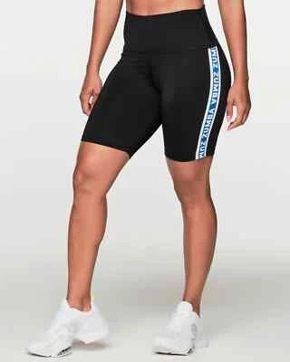 Pantalones Cortos de Motociclista Zumba Sport Mode Cintura Alta - Negros Negros Audaces ~ XS S M L ~ ¡Nuevos! Foto 1 de 3