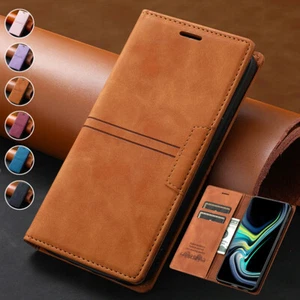 Leather Case Magnetic Flip Wallet Stand Card Slim Cover For Xiaomi Redmi Phone - Picture 1 of 20