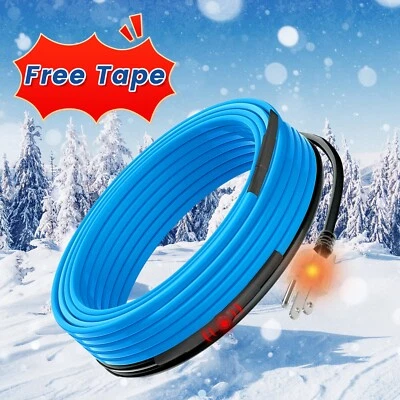 Thermostat-Controlled Heat Tape for Uninterrupted Water Flow in Pipes - Image 1 of 4