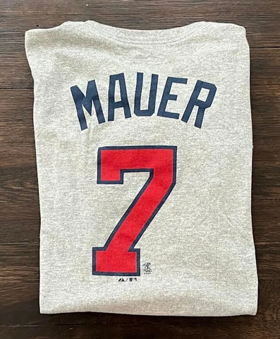 Joe Mauer Minnesota Twins MLB Baseball Majestic Sports Tee Tshirt XL Cover