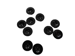 Wäscheknöpfe Schwarz 17 mm Knopf Wäsche mangelfest 10 Stück - Bild 1 von 1