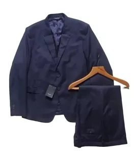 ¡Solo para B3astor! Traje PAUL SMITH The Byard Slim Fit Jkt 48 R Trs 40 Lana Azul - Imagen 1 de 18