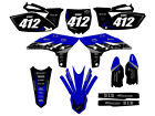 2010-2013 Yz 250 F 4-Stroke Binary Blue Senge Graphics Kit Compatible With