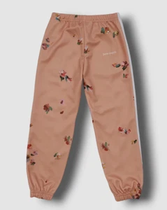 $355 Palm Angels Kids Girl's Pink Floral Track Joggers Pants Size 4 - Picture 1 of 4