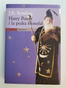 Harry Potter Philosophers Stone 1st Catalan Edition Cover - Purple Wizard - Picture 1 of 8