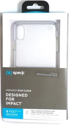 Capa Speck Presidio Stay Clear para Apple iPhone XS Max - Transparente - Imagem 1 de 2