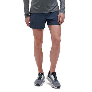 ON Running Mens Black Blue 5" Lightweight Athletic Fit Movement Shorts Sz Medium - Picture 1 of 4