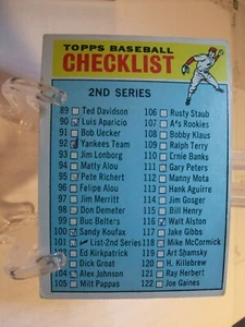 1966 Topps Baseball Card #101b Checklist: 89-176 CL, COR (82449) - Picture 1 of 2