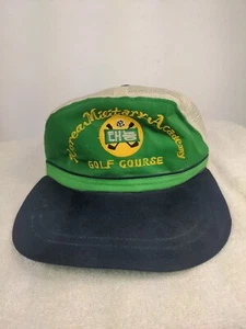 Vintage 1970s Korea Military Academy Golf Course big bill Hat Cap Ballcap - Picture 1 of 13